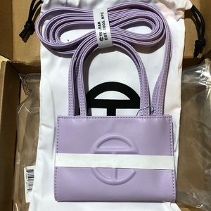 Telfar Lavender Shopping Bag Size Small Crossbody